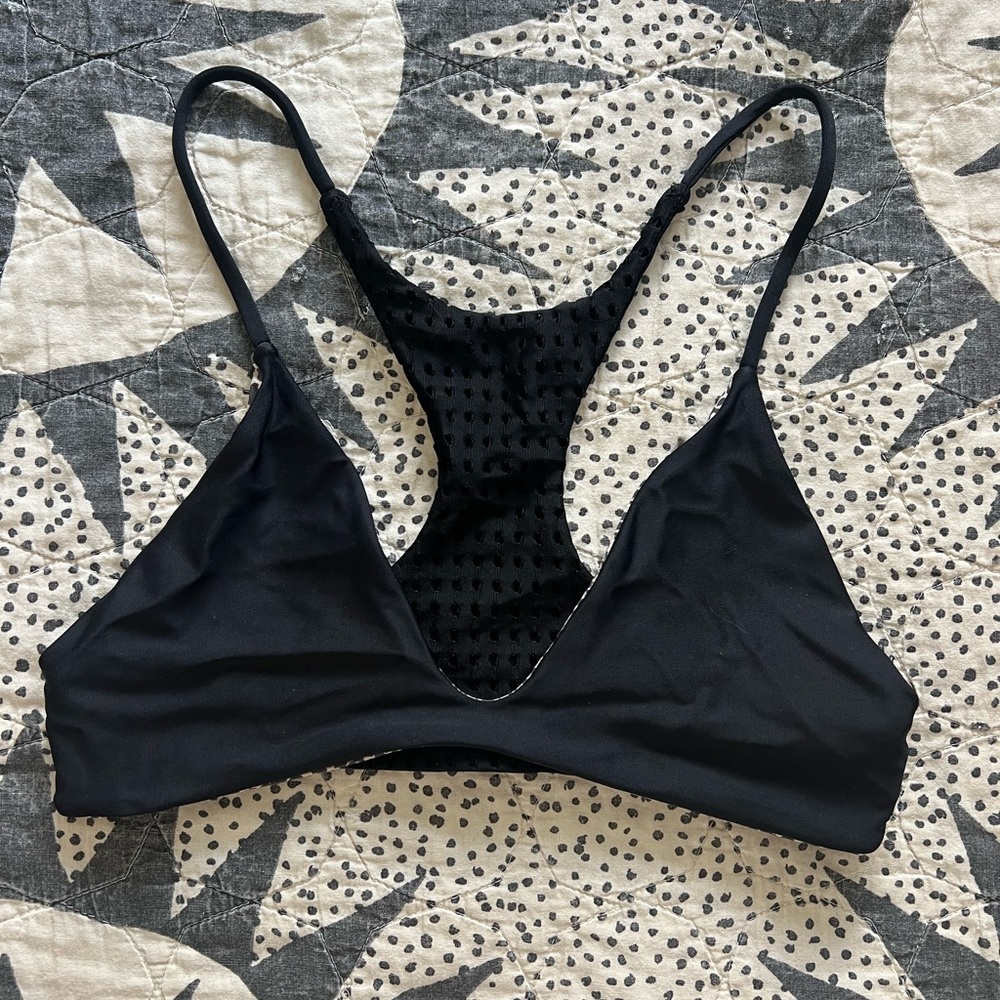 Acacia Jaws Black Bikini Top